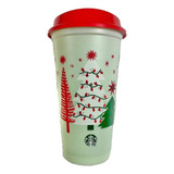 Vaso Starbucks Original Reutilizable Navidad 2022 Luces