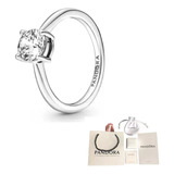 Anillo De Compromiso Pandora Original Solitario Timeless