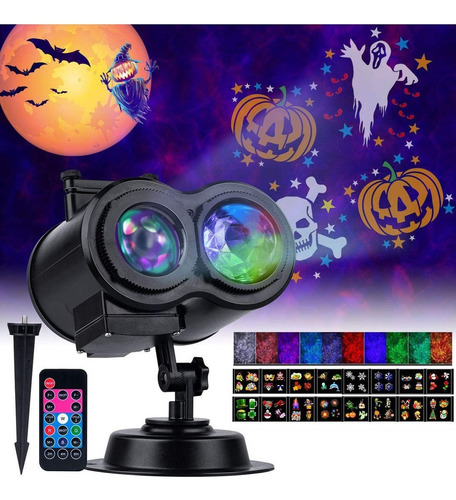 Luces De Proyector De Navidad Para Halloween, Control Remoto