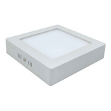 Foco Panel Led Plafon Sobrepuesto Cuadrado 24w Blanca Fria