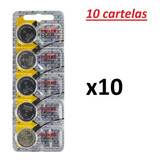 Bateria Maxell Cr2016- 10 Cartelas C/ 5 Unidades Em Cada