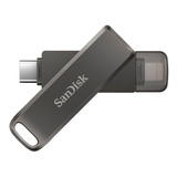 Pendrive Sandisk 128gb P/ iPhone Lightning Usb-c Ixpand Luxe
