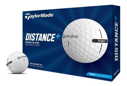Pelotas Golf Taylormade Distance+ Caja X12 Color Blanco