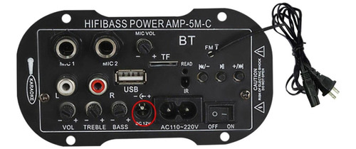 Placa Amplificadora De Áudio Digital Bluetooth Mini 12v 220v