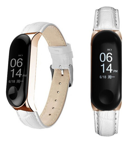 Correa De Cuero Para Xiaomi Mi Band 5 6 5 4 3 Nfc