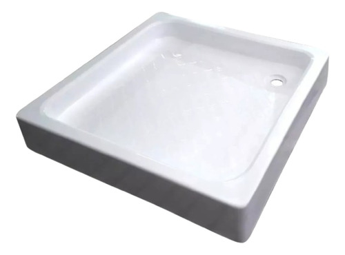 Base De Ducha Elegante Tono Blanco Modelo Cuadrado De 90 Cm