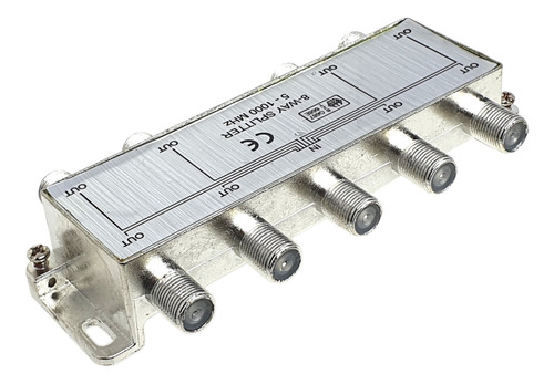 Divisor Splitter De Antenas Tv. 1 Para 8 Saídas Vhf/uhf/fm