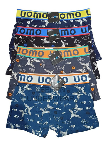 Pack X3 Boxer Importado Uomo ALG/lycr Liso/estampados Lebnen