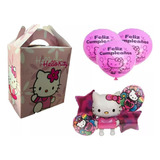 Kit Globos 30 Cajas Dulceras Kitty Fiesta Kuromi Niña Sanrio