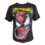 Remera Spiderman/venom Hombre Araña Marvel Comics Premium