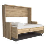 Cama Escritorio Doble Kentme Homecollection Macadamia Plomo