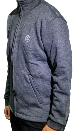 Campera Bmw Algodon Gris Oscuro