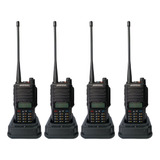 4 Rádio Comunicador Uv9r Plus Profissional Resistente 15w