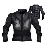 Chaqueta Protectora De Cuero Negro Para Hombre Racing Armor