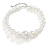 Fashion Big Imitation Pearl Choker Necklace For Women