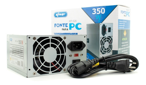 Fonte Atx P/ Pc 350w Com Conectores 2 Sata - 2 Ide - Bivolt