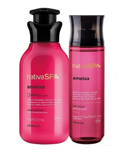 Combo Nativa Spa Ameixa Body Splash + Loção Hidratante 400ml