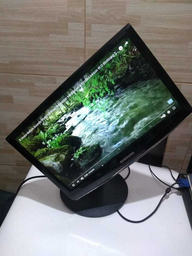 Monitor Samsung 19 Polegadas Wide Entrada Vga Pedestal !!!