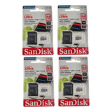 4 Cartão Memoria Micro Sd 64gb Sandisk Original Lacrado C/nf