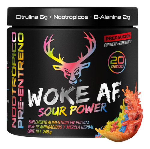 Woke Af Pre Entreno Estimulante + Beta Alanina | Sour Power