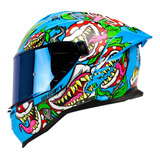 Casco Integral Shaft 598 Gtr Killer Creep Il Azul