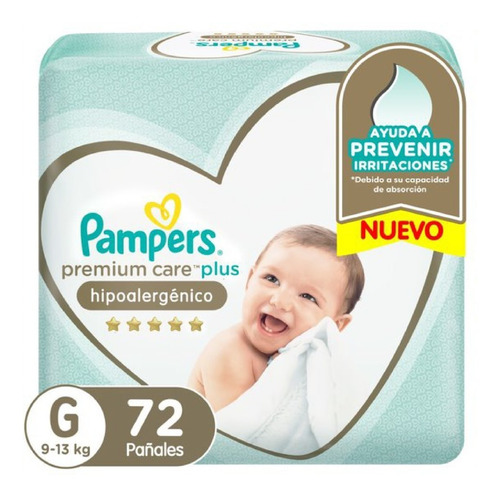 Pampers Premium Care M / G / Xg / Xxg Mes Consumo X 1unid