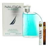 Nautica Classic 100ml Caballero Original+perfume Cuba 35ml