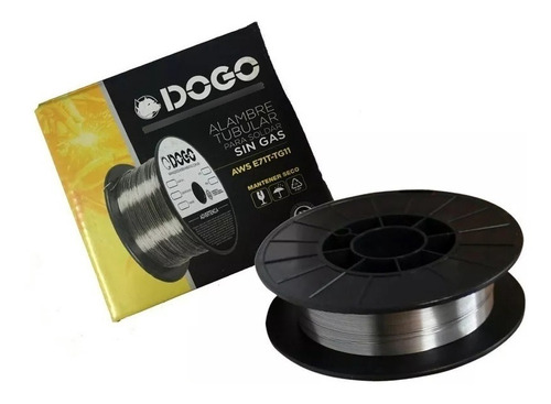 Alambre Mig Soldar Sin Gas Flux 08mm Rollo 4,5kg Dogo Certif