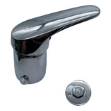 Griferia Monocomando Bidet Latina Ipanema Hydros Shift Cromo Color Plateado