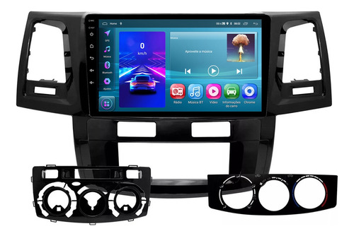 Multimidia Hilux Sw4 06/16 9p Android Carplay 2/32gb Voz