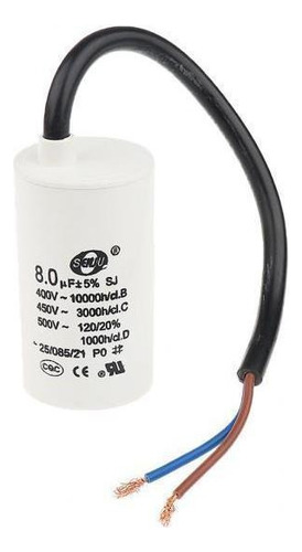 4x 450v Ca 8uf 50/60hz Condensador De Arranque Y