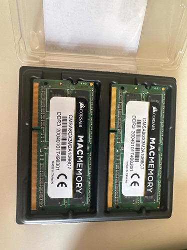 Memoria Ram Apple Sodimm Color Verde  8gb 2 Corsair