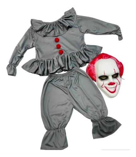 Disfraz Traje De Payaso It Pennywise Halloween