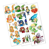 Plancha De Stickers De Legend Of Zelda Nintendo