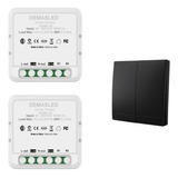 1 Interruptor De Pared 2 Vías Inalámbrico + 2 Receptor Smart