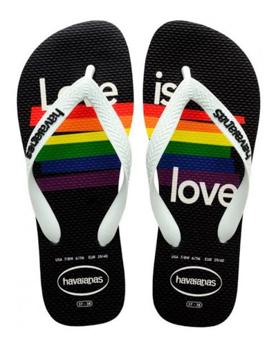 Chinelo Havaianas Top Pride Listrada Orgulho Lgbt Original