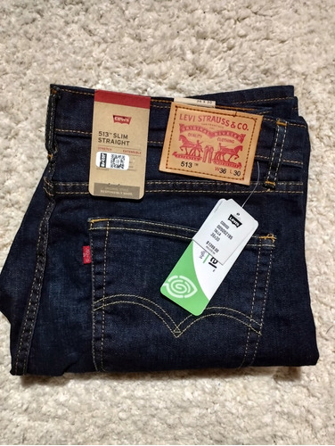 Pantalón Mezclilla Levi's Hombre 513 Slim, Talla 36x30 (852)