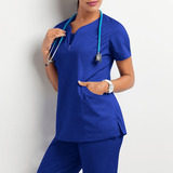 Conjunto De Uniforme Elástico Para Enfermera O Médico