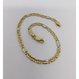 Pulseira Ouro 18k 750 Italiana Maciça 21,5cm 6,9g