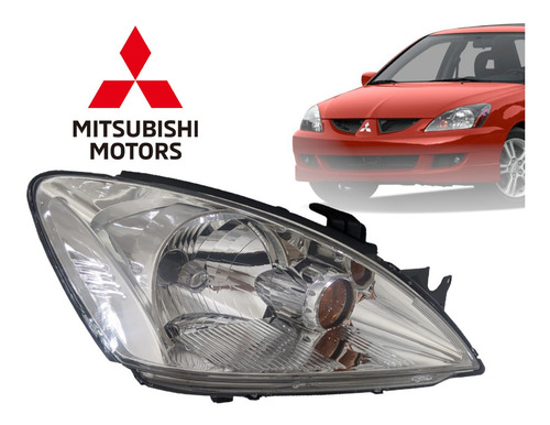 Faro Derecho Para Mitsubishi Lancer Touring (2005-13) Foto 3