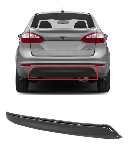 Spoiler Lip Facia Trasera Ford Fiesta Sedan 2014 2015 2016