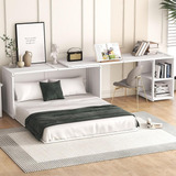 Harper & Bright Designs Cama Murphy Moderna Con Escritorio G