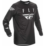 Fly Racing Jersey Universal (negro, Blanco, Talla M)