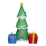 Árbol De Navidad Inflable De 6 Pies Con Forma De Cajas De Re