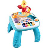 Mesa Infantil Actividades Musical Niños Con Rodadero Color Verde 00v