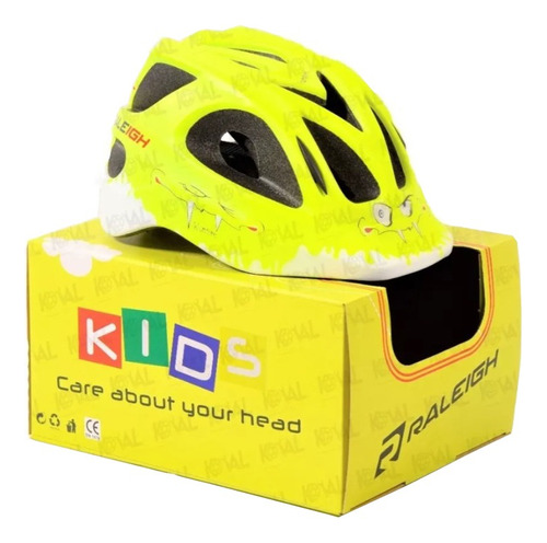 Casco Raleigh Niños In Mould 250gr Talle 50 Al 56