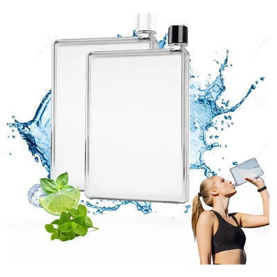 Botellas De Agua AdooAdii 750ml 2pzs Tritán Plana Transparente BPA Free | MercadoLibre