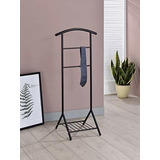  Amos L Suit Valet Rack Stand Organizador, Negro