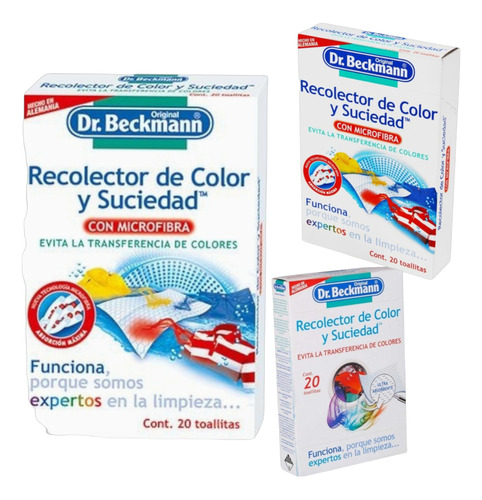 Toallas Recolectoras Color/suciedad Dr Beckmann Ropa 12 Caja