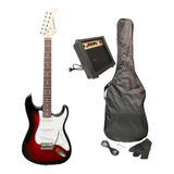 Combo Guitarra Electrica Stratocaster Amplificador Accesorio